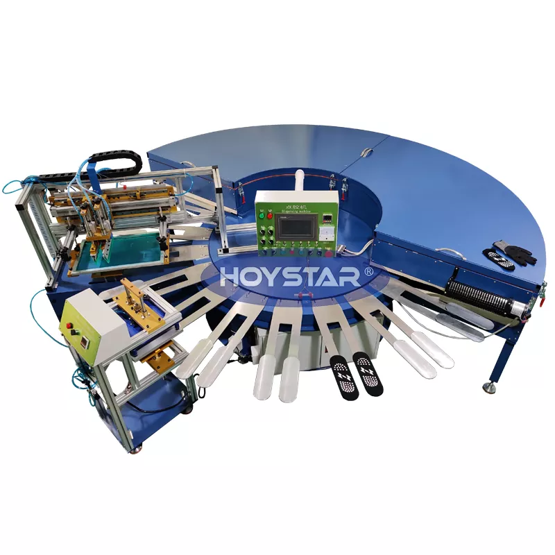 Stroj za sitotisk protizdrsnih nogavic