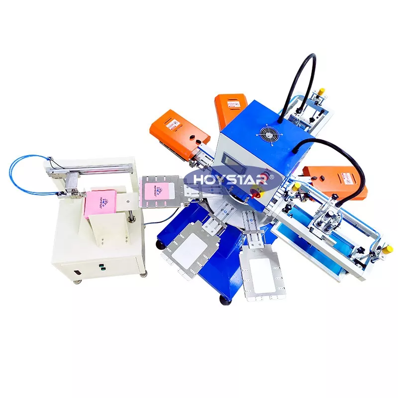 Avtomatski 2-barvni sitotiskarski stroj za prtičke