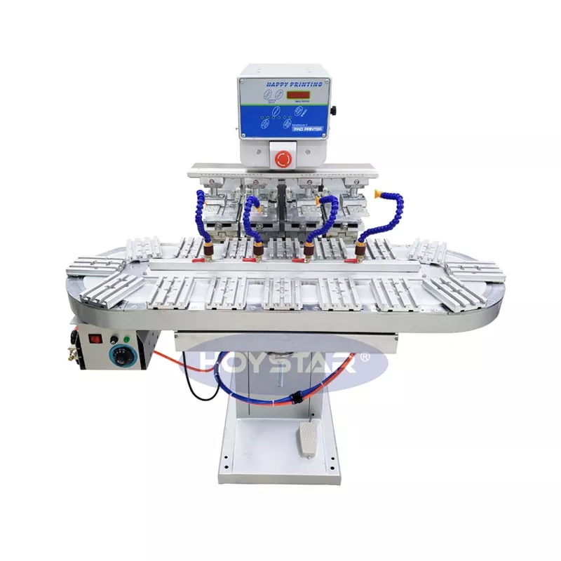 Štiribarvni tamponski tiskalnik velike velikosti s tekočim trakom